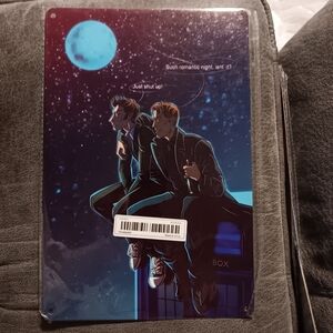 Dr Who And Captain Jack Harness Night Art Metal P9ster 8x12